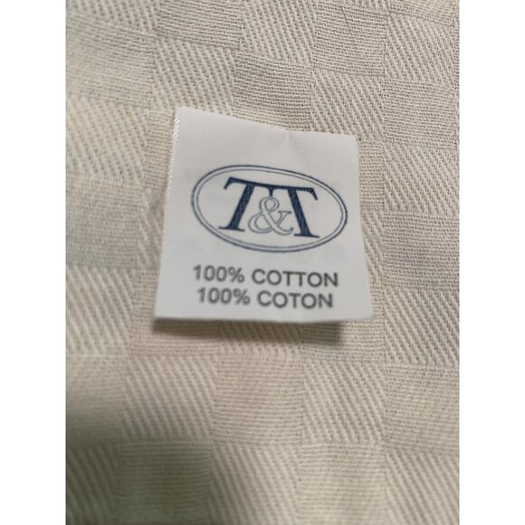 T&T Tissus Tosolli ITALY Woven Cotton French Country Floral Tablecloth 52x92 - Picture 7 of 12